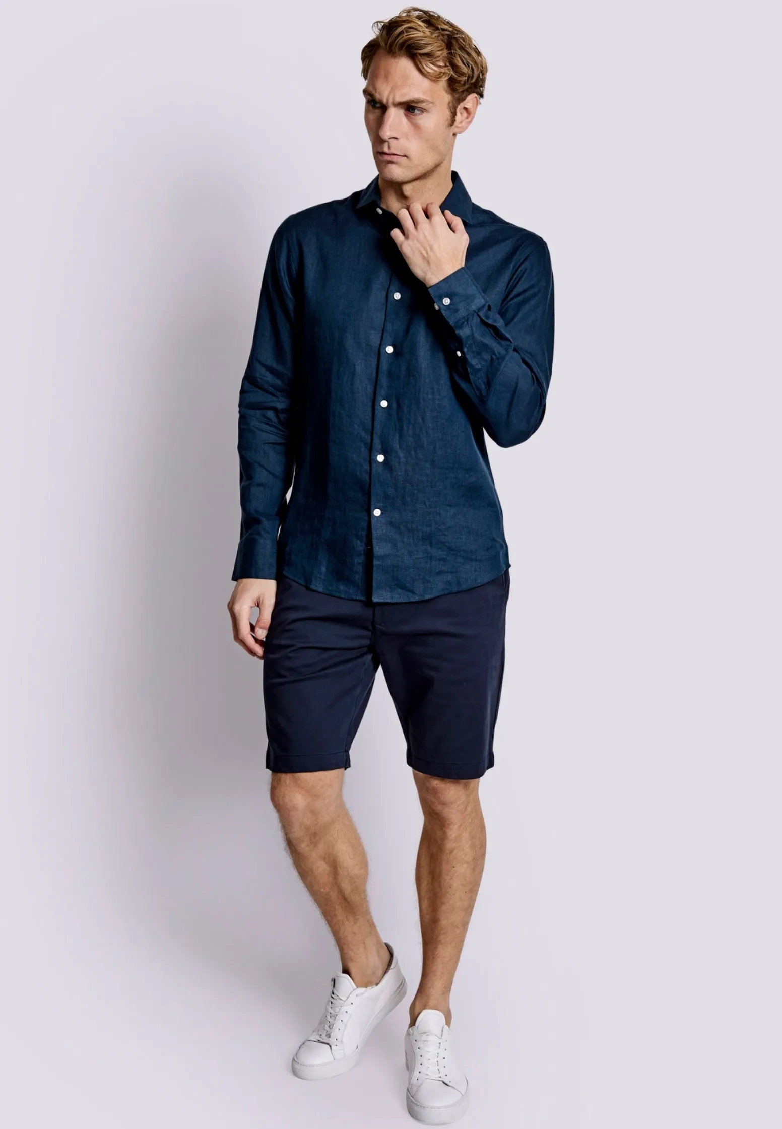 BS Sevilla Casual Slim Fit Skjorta - Navy