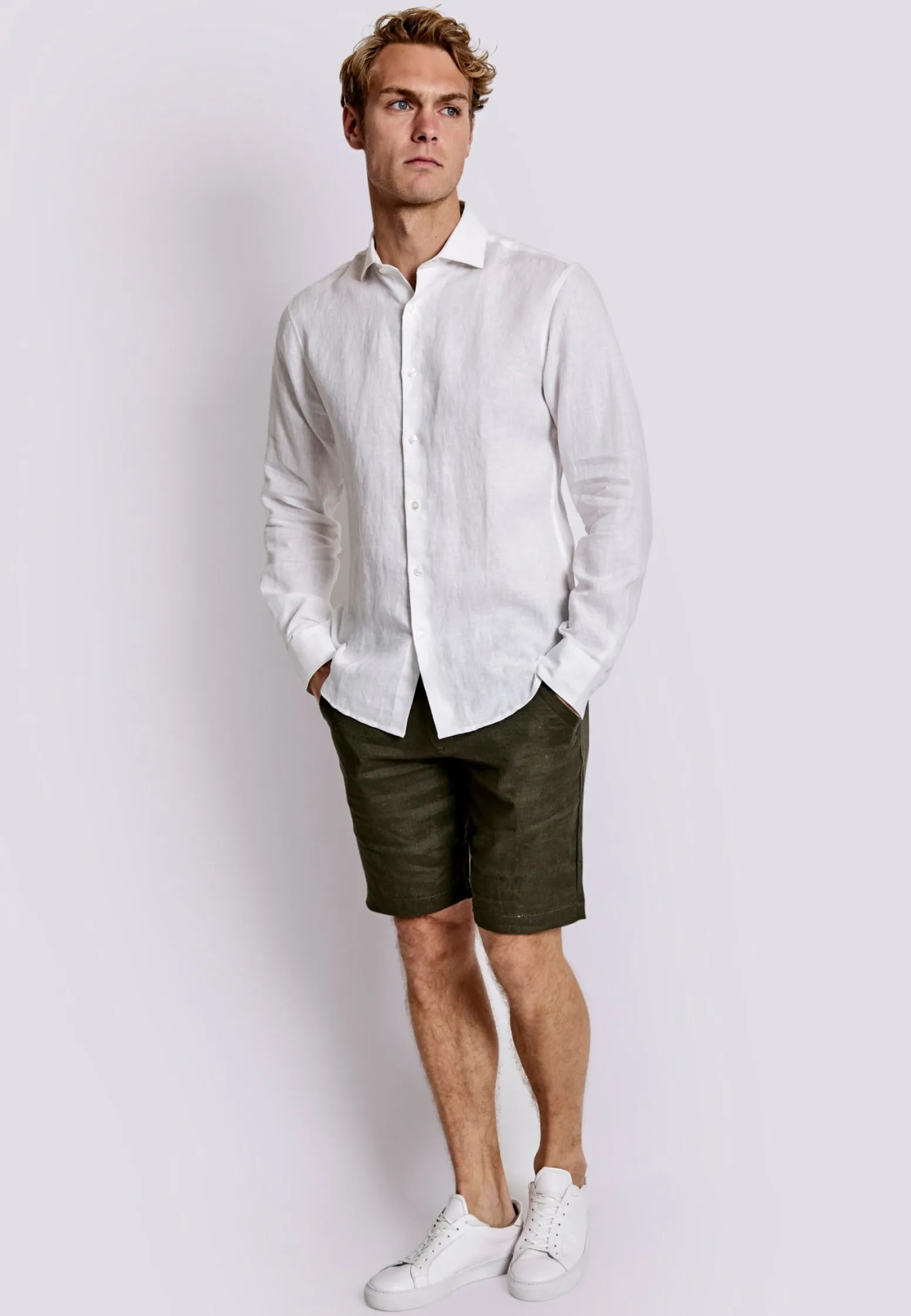 BS Sevilla Casual Slim Fit Skjorta - White