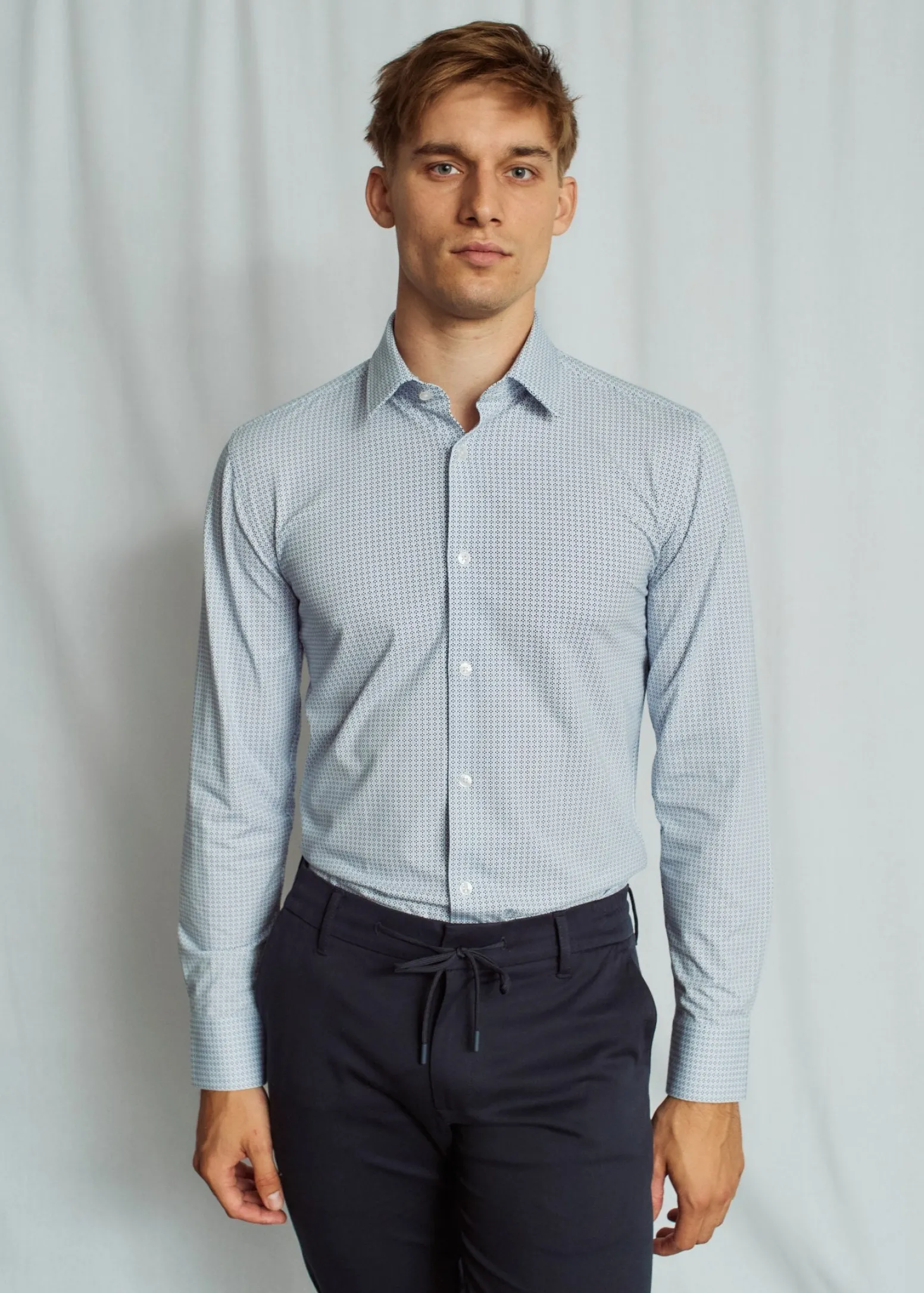 BS Solomon Performance Fit Skjorta - Blue