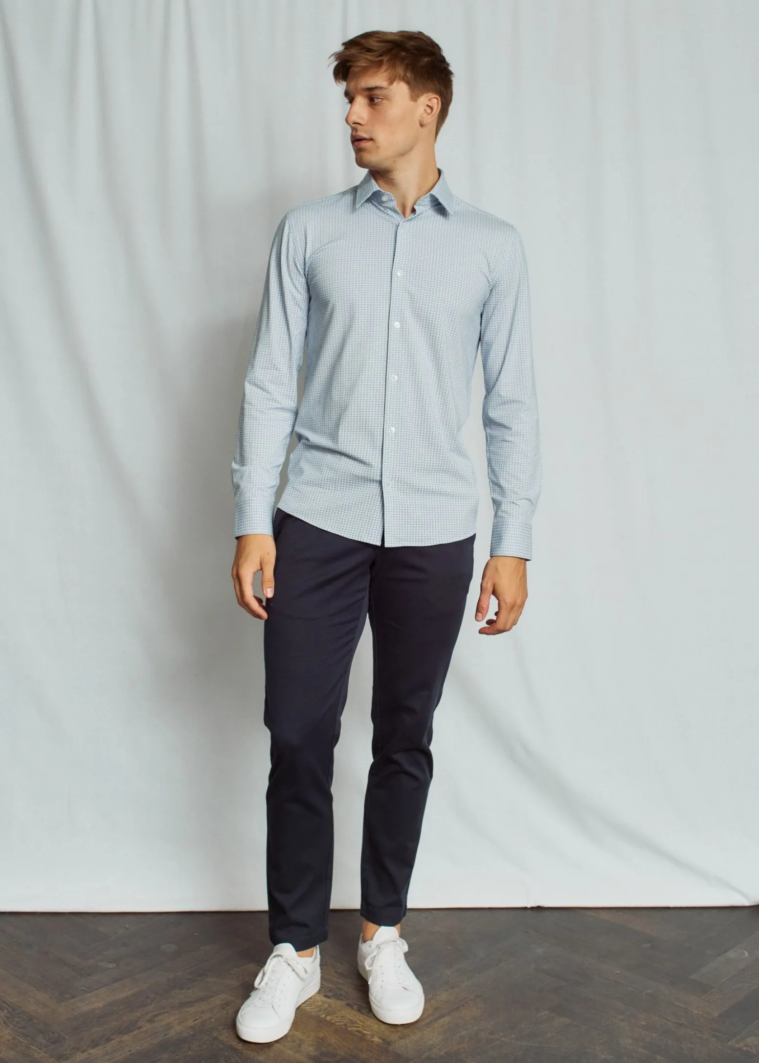 BS Solomon Performance Fit Skjorta - Blue