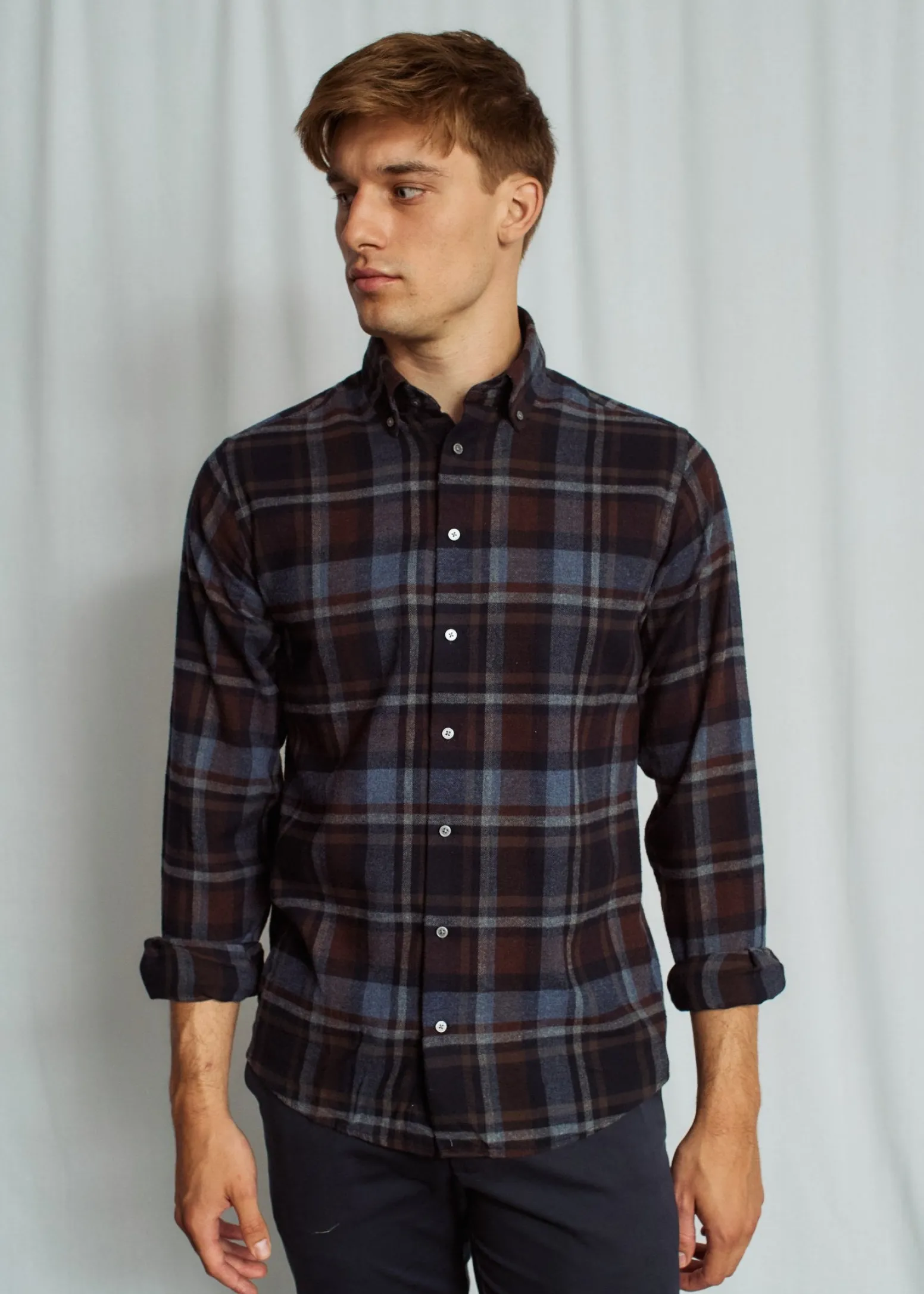 BS Tethys Casual Modern Fit Skjorta - Navy