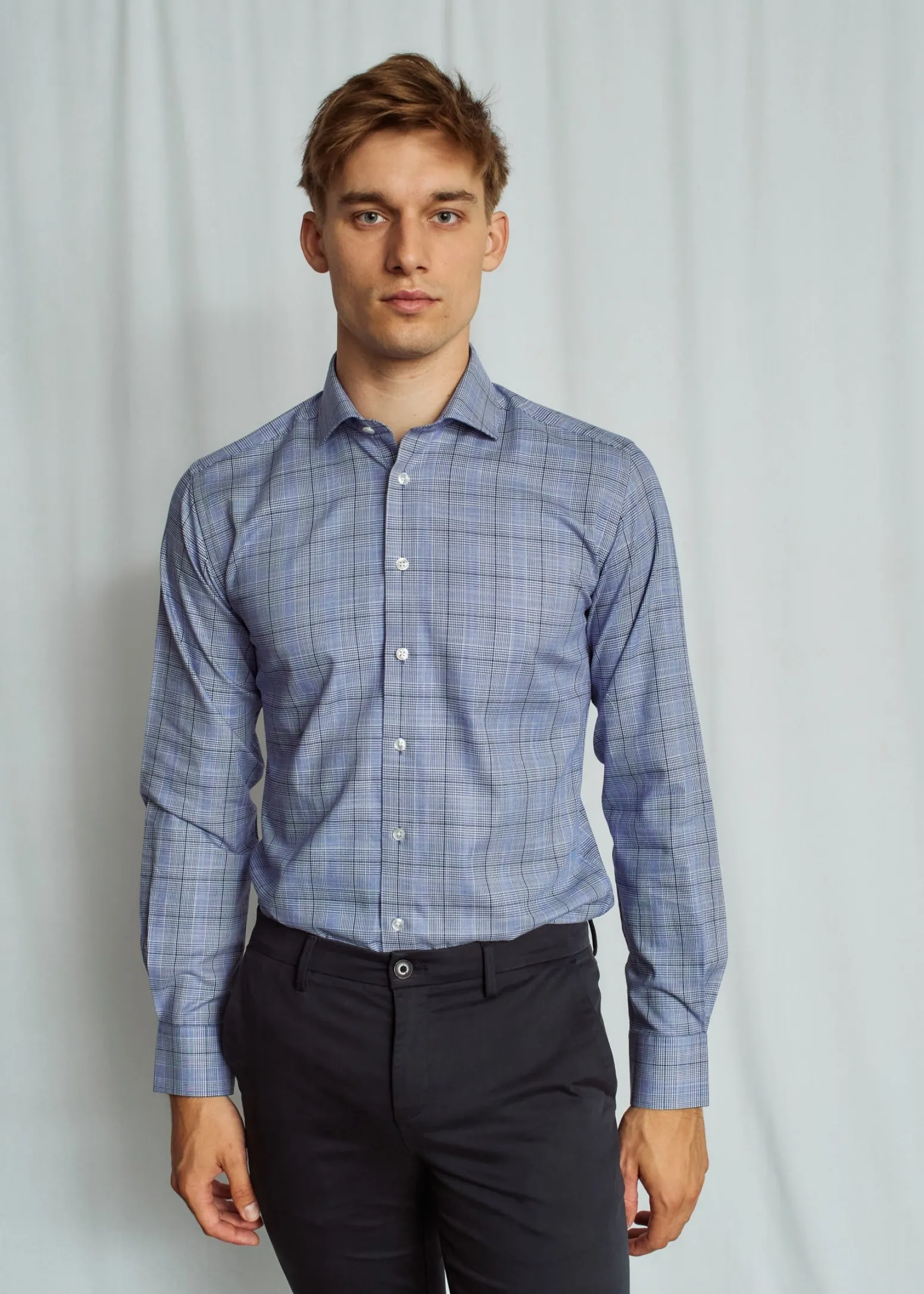 BS Walker Slim Fit Skjorta - Blue